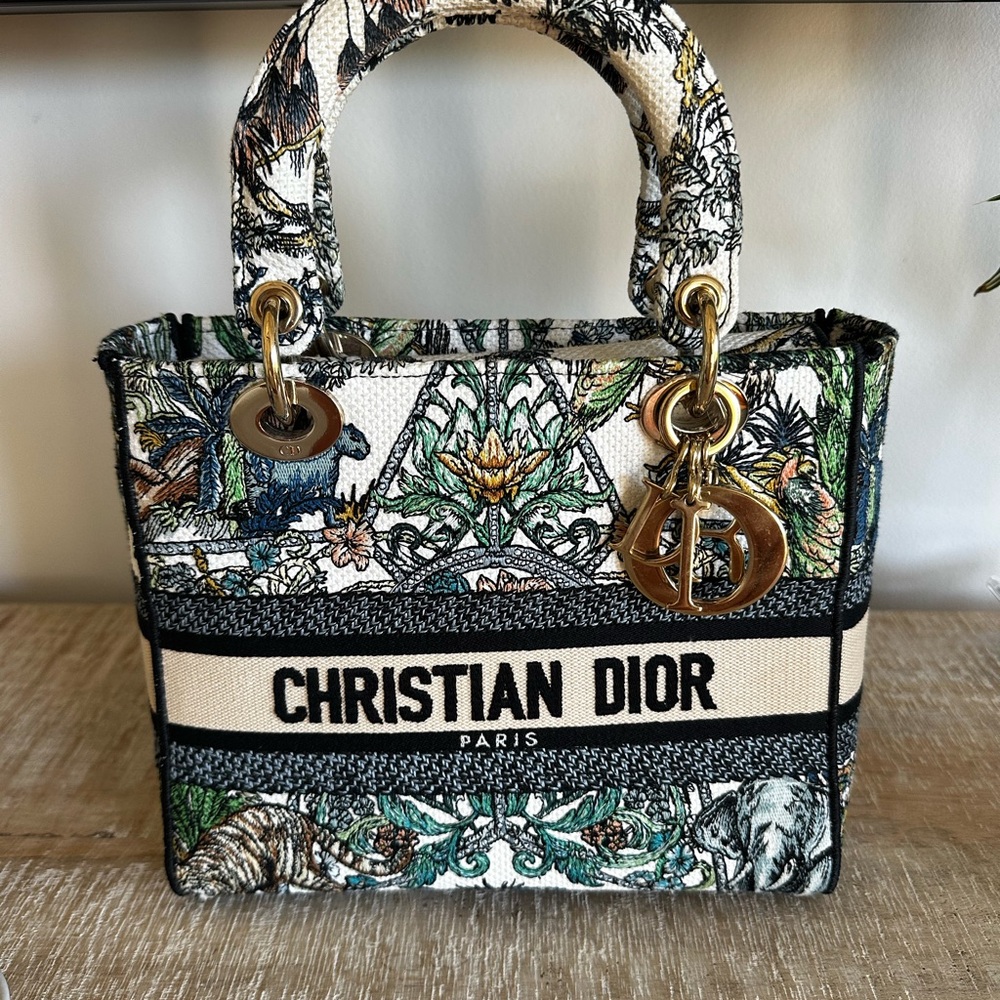 Dior Jungle Print Tote Bag